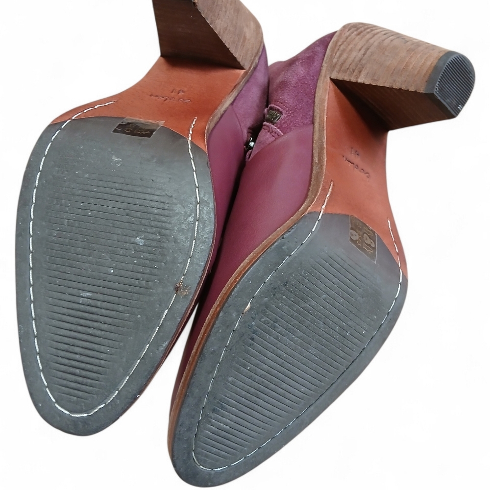Boden Women's Size 10 US 41 EU Rich Plum Ankle Booties - Picture 11 of 12